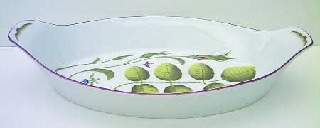 Blind Earl (No Raised Design) Oval Fish Dish