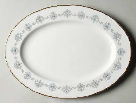 Blue Medallion 13" Oval Serving Platter