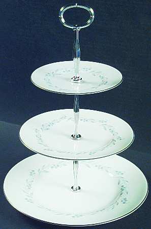 Bridal Wreath 13 7/8"-14 1/4" 3-Tiered Serving Tray(DP,SP,BB) HC
