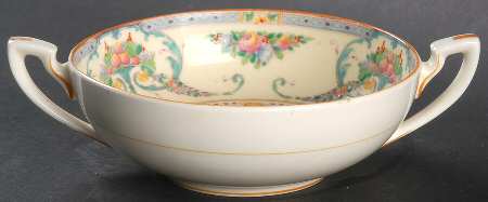 Buckingham Blue Flat Cream Soup Bowl