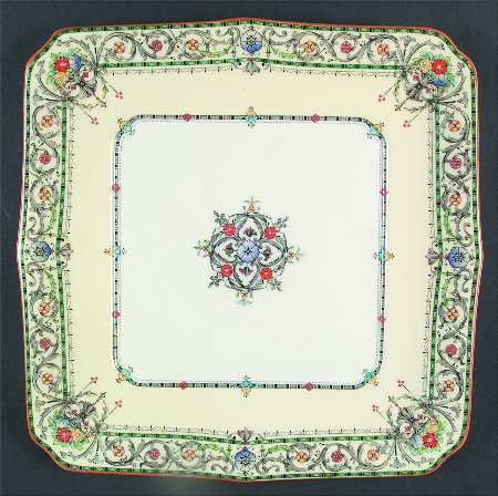 Chantilly Square Cake Plate