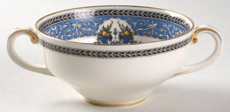 Cornucopia Flat Bouillon Cup by Royal Worcester