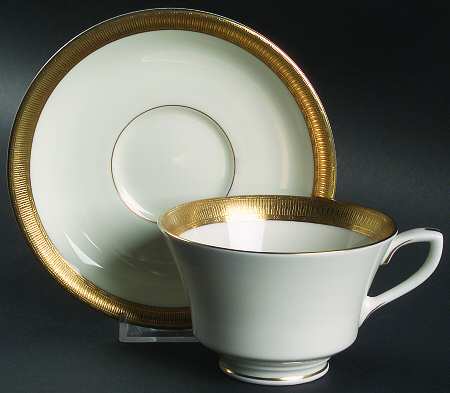 Durham Footed Cup & Saucer Set
