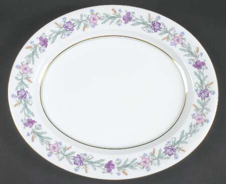 Elysian (White Body) 13" Oval Serving Platter