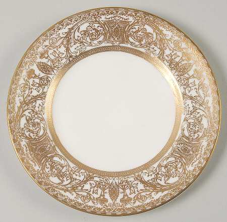 Embassy White and Gold Bread & Butter Plate