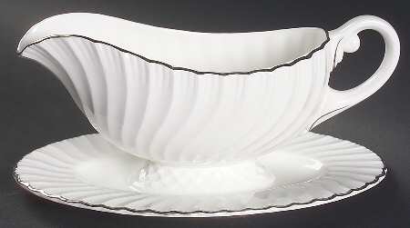 Engagement Gravy Boat with Attached Underplate