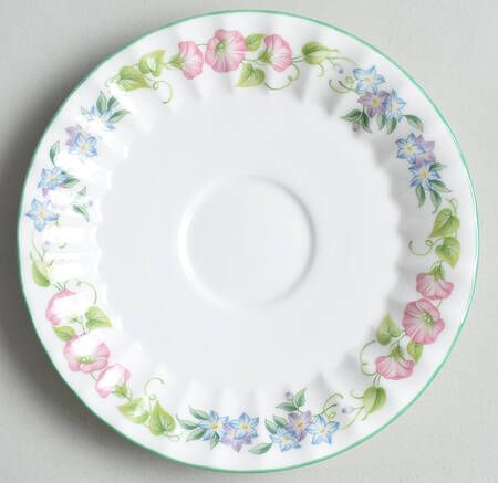 English Garden (Green Trim) Saucer