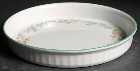 English Garden (Green Trim) 9" Quiche