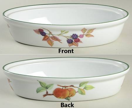 Evesham Vale 9" Oval Entree Dish No Lid