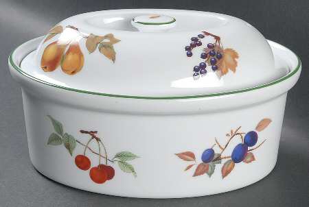 Evesham Vale 2.25 Qt Oval Deep Covered Casserole