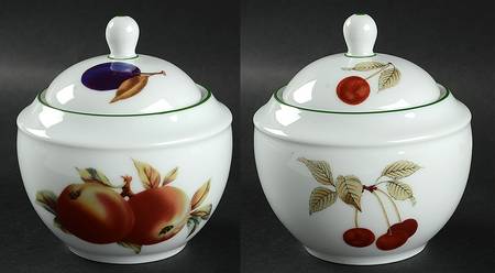 Evesham Vale Sugar Bowl & Lid