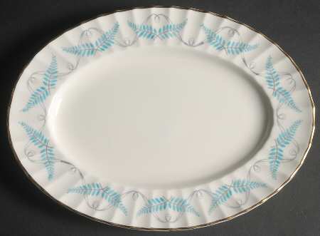 Ferncroft Turquoise 11" Oval Serving Platter