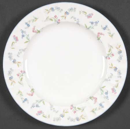 Forget Me Not Blue Salad Plate