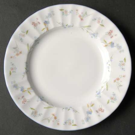 Forget Me Not Blue Bread & Butter Plate