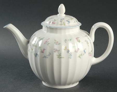 Forget Me Not Blue Teapot & Lid
