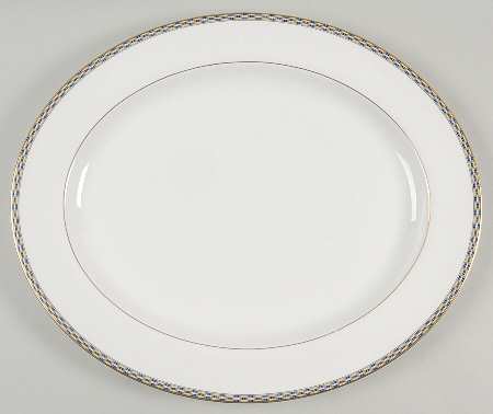 Francesca 15" Oval Serving Platter