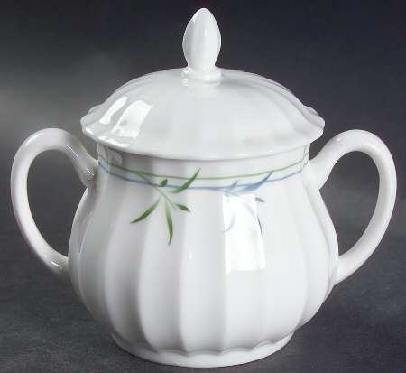 Green Bamboo Mini Sugar Bowl & Lid