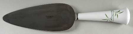 Green Bamboo Pie & Cake Server with Stainless Blade