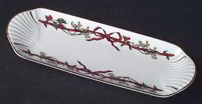 Holly Ribbons Mint Tray