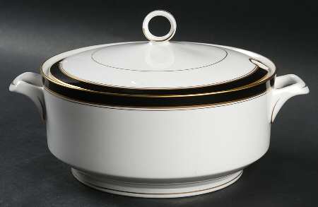 Howard Black (Gold Trim) Tureen & Lid
