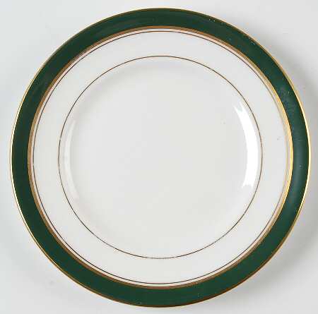 Howard Leather Green Bread & Butter Plate