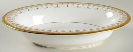 Imperial White 10" Oval Vegetable Bowl