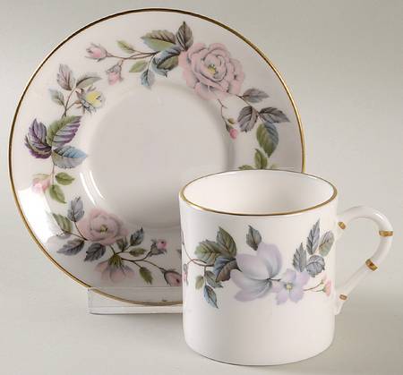 June Garland Flat Demitasse Cup & Saucer Set