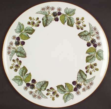 Lavinia (White Body, Bone) Cake Plate