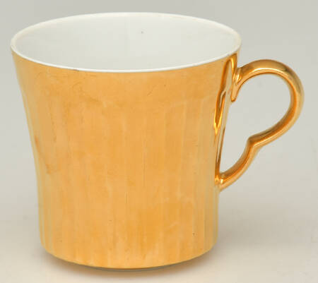 Lustre Gold Flat Demitasse Cup