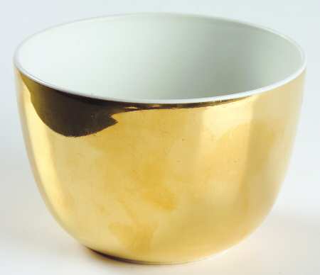 Lustre Gold Open Sugar Bowl