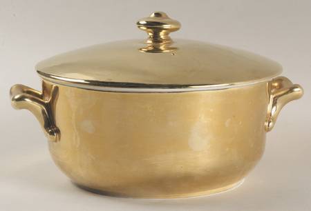 Lustre Gold 1.5 Qt Round Covered Casserole