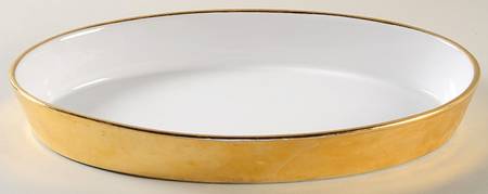 Lustre Gold 12'' Oval Baker