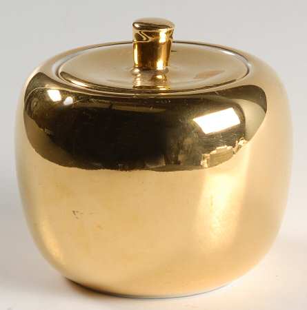 Lustre Gold Sugar Bowl & Lid