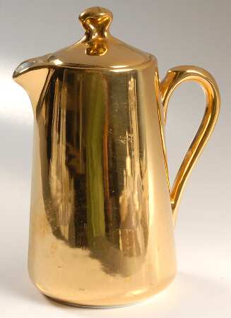 Lustre Gold Hot Water Jug & Lid