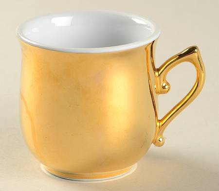 Lustre Gold 2 Pc Pot de Creme No Lid