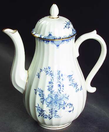 Mansfield Blue Mini Coffee Pot & Lid