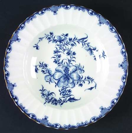 Mansfield Blue Rim Soup Bowl