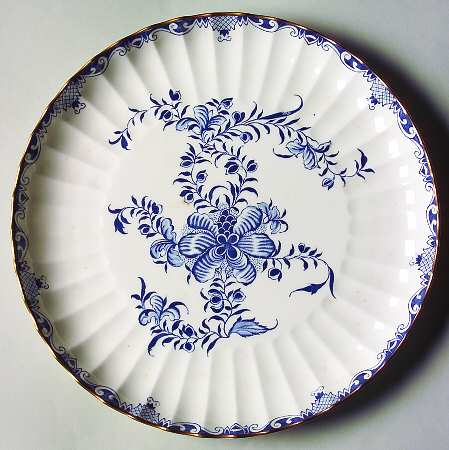Mansfield Blue Cake Plate