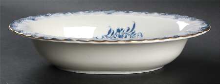 Mansfield Blue 10" Oval Vegetable Bowl