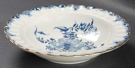 Mansfield Blue Rim Cereal Bowl