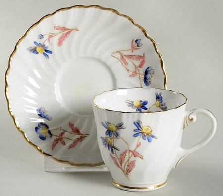 Meadowsweet (Lavender & Blue) Footed Demitasse Cup