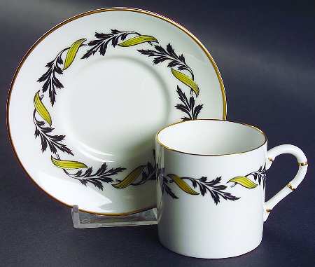 Princess Ann Flat Demitasse Cup & Saucer Set