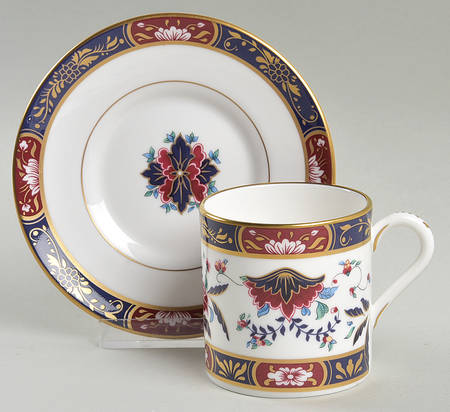 Prince Regent Flat Demitasse Cup & Saucer Set