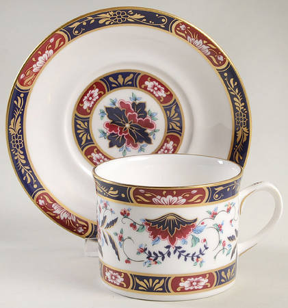 Prince Regent Flat Cup & Saucer Set