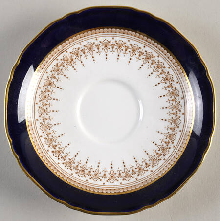 Regency Blue Saucer for Flat Cup