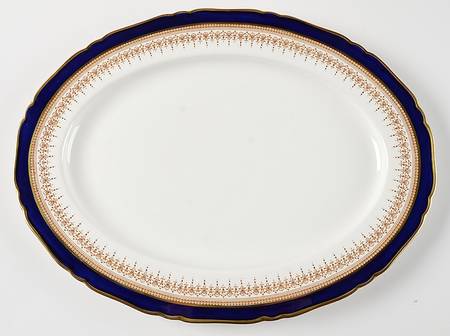 Regency Blue 15" Oval Serving Platter