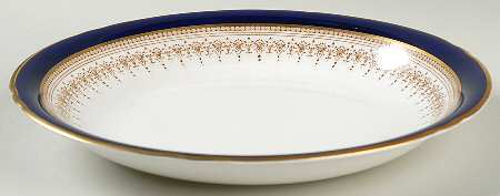 Regency Blue Bread and Butter Bowl