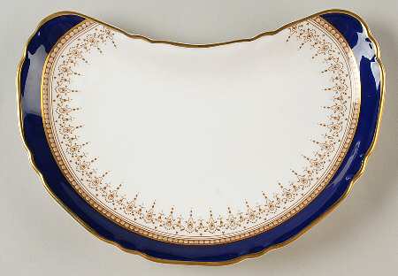 Regency Blue Crescent Salad Plate