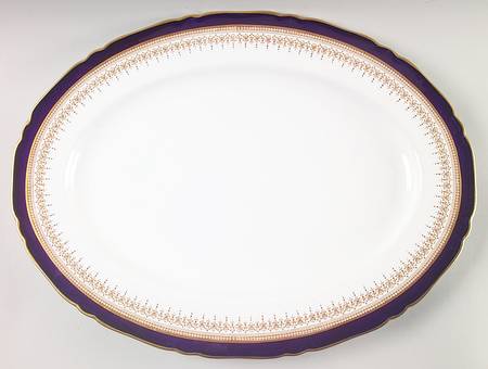 Regency Blue 17" Oval Serving Platter