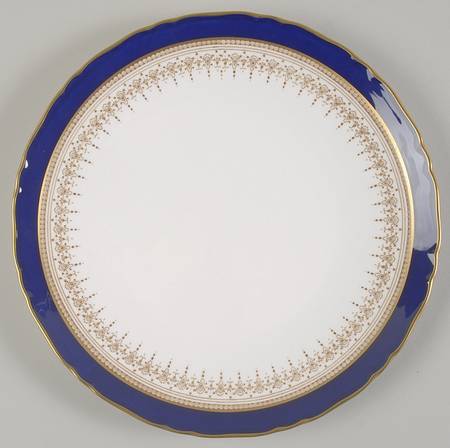 Regency Blue Cake Plate